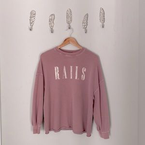 Rails Signature Sweatshirt in Vintage Rose NWOT
